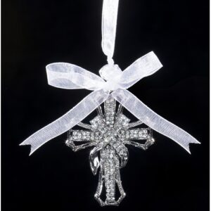Kreuz-Hänger mit Kunstdiamanten Diamond B