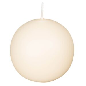 Kugelkerze Ø60mm, wollweiß