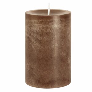 Kerze "Trend" H/Ø 18/7cm kamelbraun