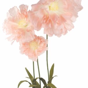 Papier Blume 3-tlg., H:140cm, rosa