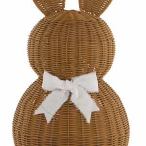 Hase mit Schleife H:60cm, braun
