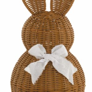 Hase mit Schleife H:46cm, braun
