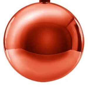 Weihnachtskugel Ø60mm, rot glänzend
