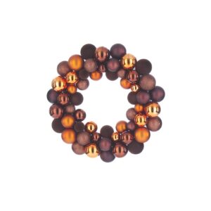 Kugelkranz Ø35cm, kupfer/braun