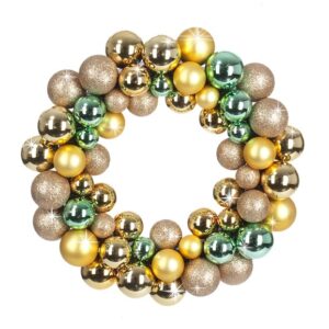 Kugelkranz Ø35cm, gold/honig/türkis