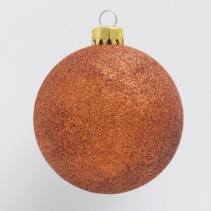 Kugel Feinglitter Ø60mm, 24 Stk./Box, kupfer-glitter
