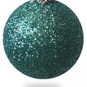 Weihnachtskugel Glitter Ø20cm, aqua-blau
