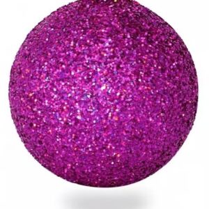 Weihnachtskugel Glitter Ø15cm, cerise