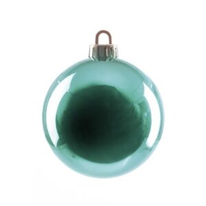 Weihnachtskugeln Ø60mm, 24 Stk./Box, mint glänzend