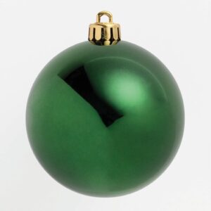 Weihnachtskugeln Ø60mm, grün glänzend, 24 Stück/Box