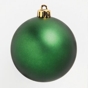 Weihnachtskugeln Ø60mm, grün matt, 24 Stück/Box