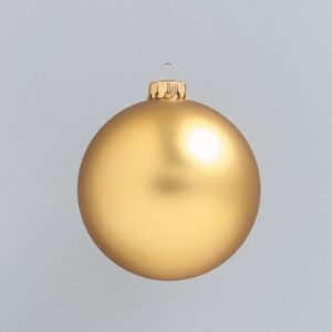 Weihnachtskugeln Ø60mm, 24 Stk./Box, gold matt