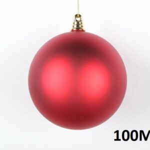 Weihnachtskugel Ø10cm, rot matt