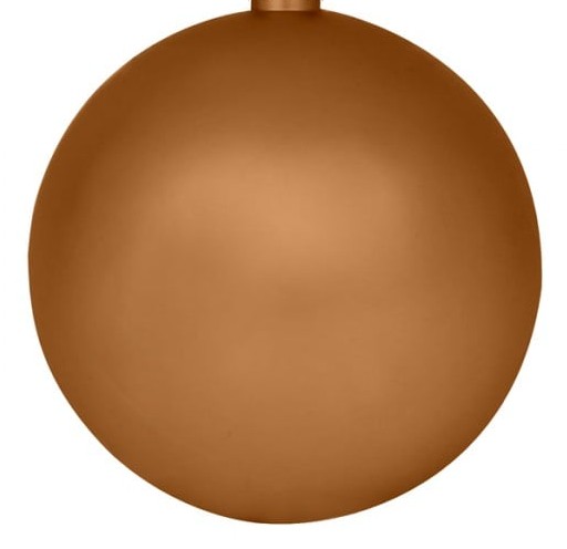 Weihnachtskugeln braun matt – Decozaruba