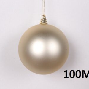 Weihnachtskugel Ø10cm, hellgold matt