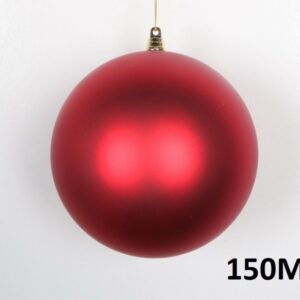 Weihnachtskugel Ø15cm, rot matt