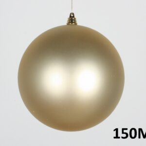 Weihnachtskugel Ø15cm, hellgold matt