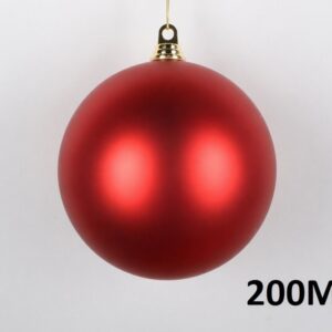 Weihnachtskugel Ø20cm, rot matt
