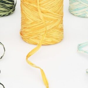 Polyraffia 2-färbig, orange lachs,1,5cm/200lfm